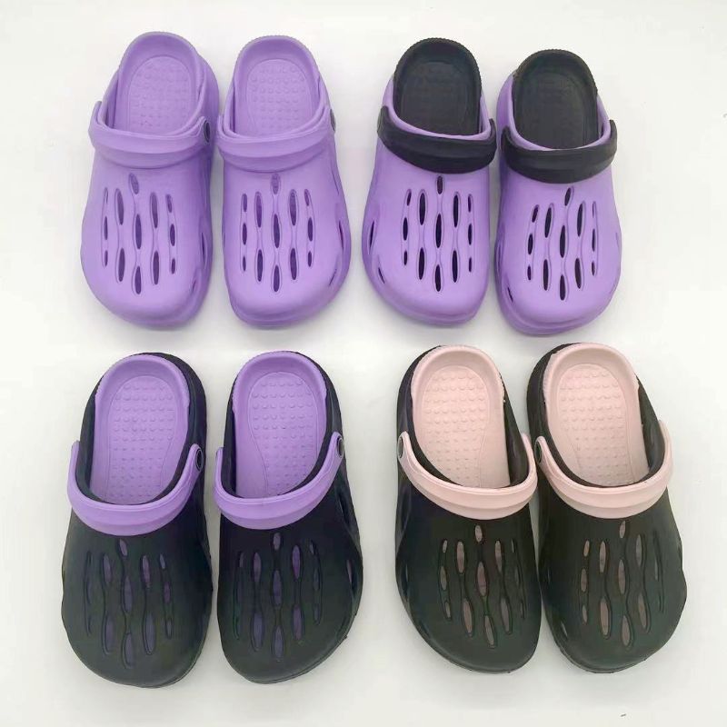 Eva Men And Women Comfortable Non-Slip Fashion Gradual Color Granules Massage Flip-Flops Sandals 8761 Hongda Shoes Industry Specification drawing