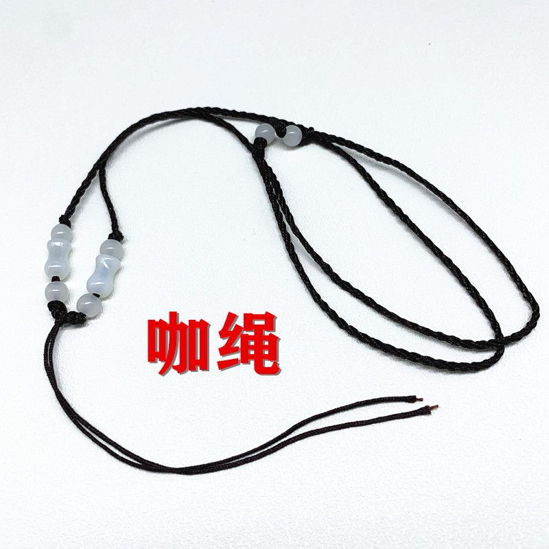1mm pendant rope, white vase, adjustable size, hand-woven necklace lanyard for adults and children details Picture