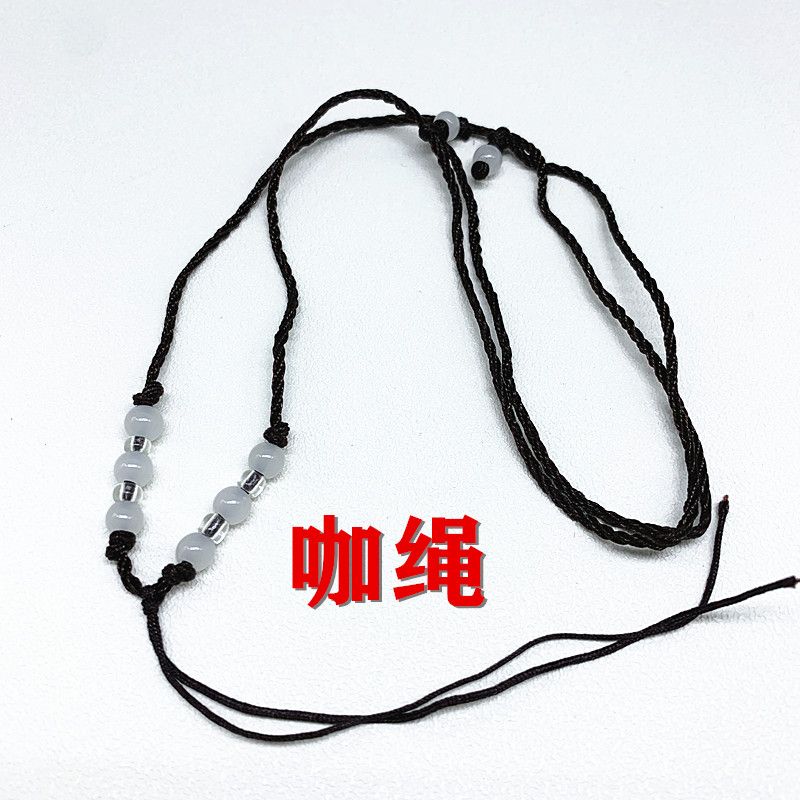 A 1-millimeter rice grain eight-bead adjustable size necklace for both adults and children details Picture