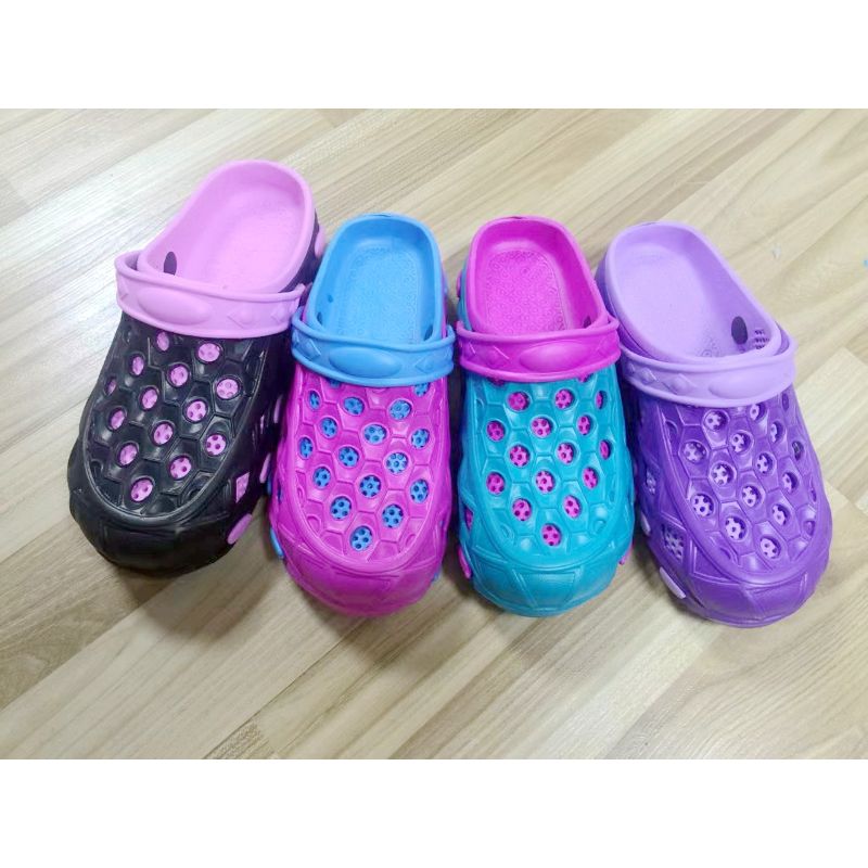 Multi-Color Optional Eva Men And Women Comfortable Non-Slip Fashion Color Print Letter Sandals Hongda Shoes 2563 details Picture