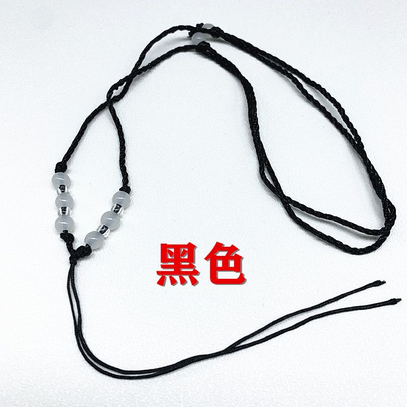 A 1-millimeter rice grain eight-bead adjustable size necklace for both adults and children Item Picture