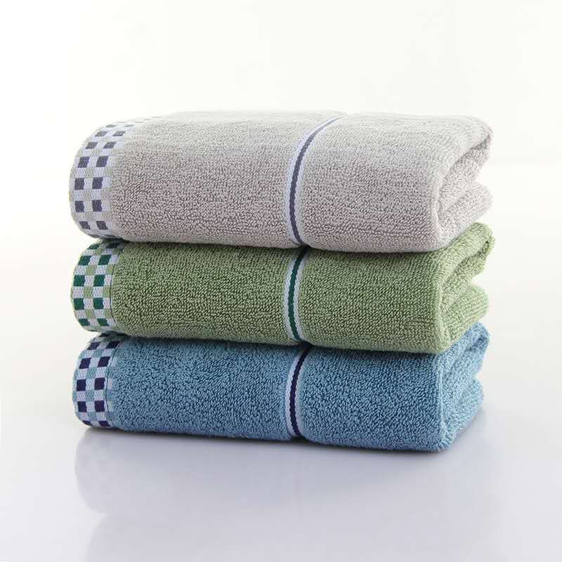 Tinglong Factory direct sale of pure cotton dark-colored edged towels with retro style, exclusively for supermarkets pic 3