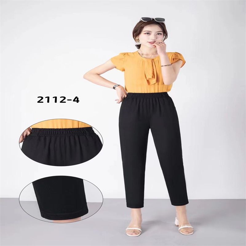 小圣龙春新款任意剪黑科技面料玻尿酸高弹打底裤小脚裤外穿休闲裤42