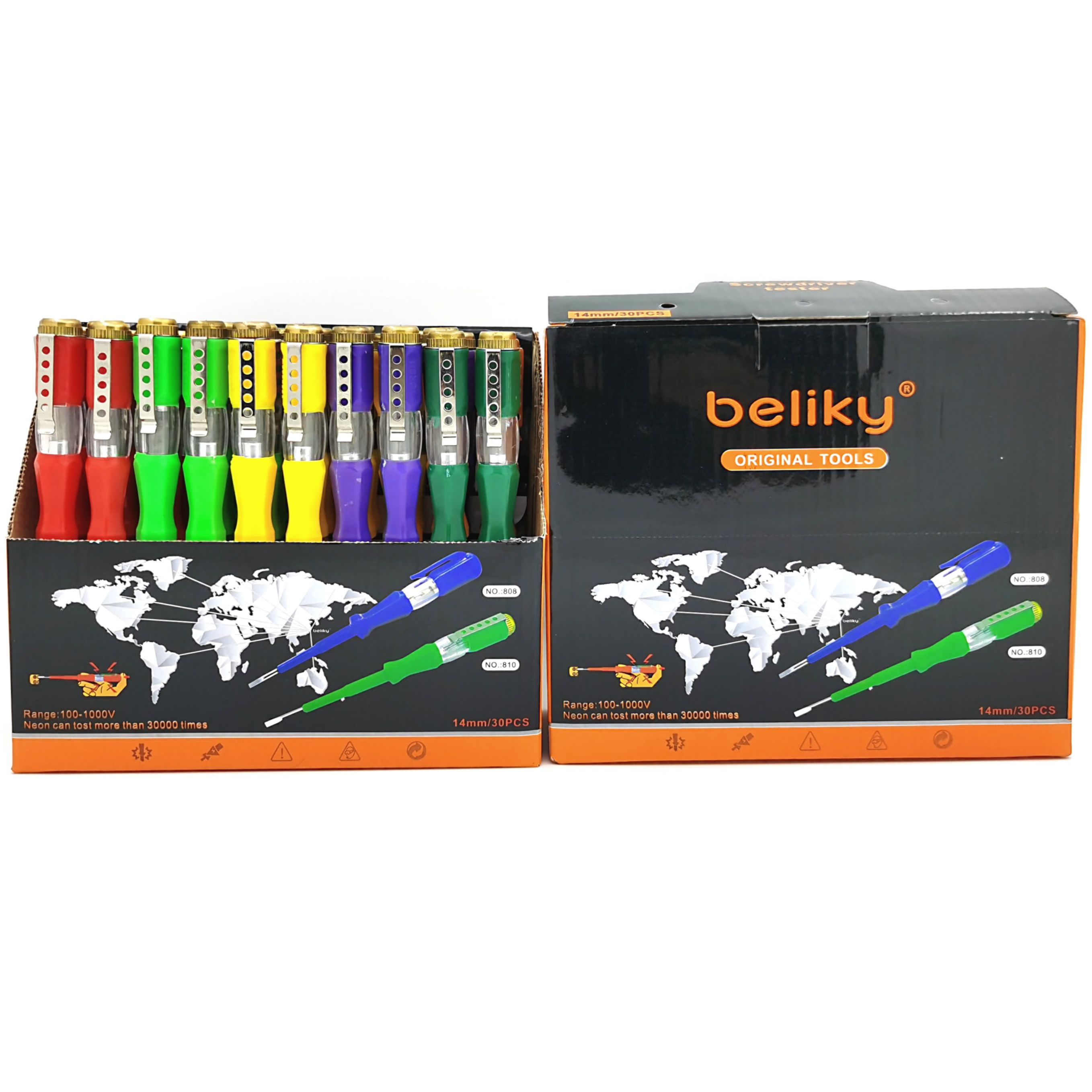 beliky810交流电验电笔 电工螺丝刀 试电笔AC-Tester起子测试仪详情图3