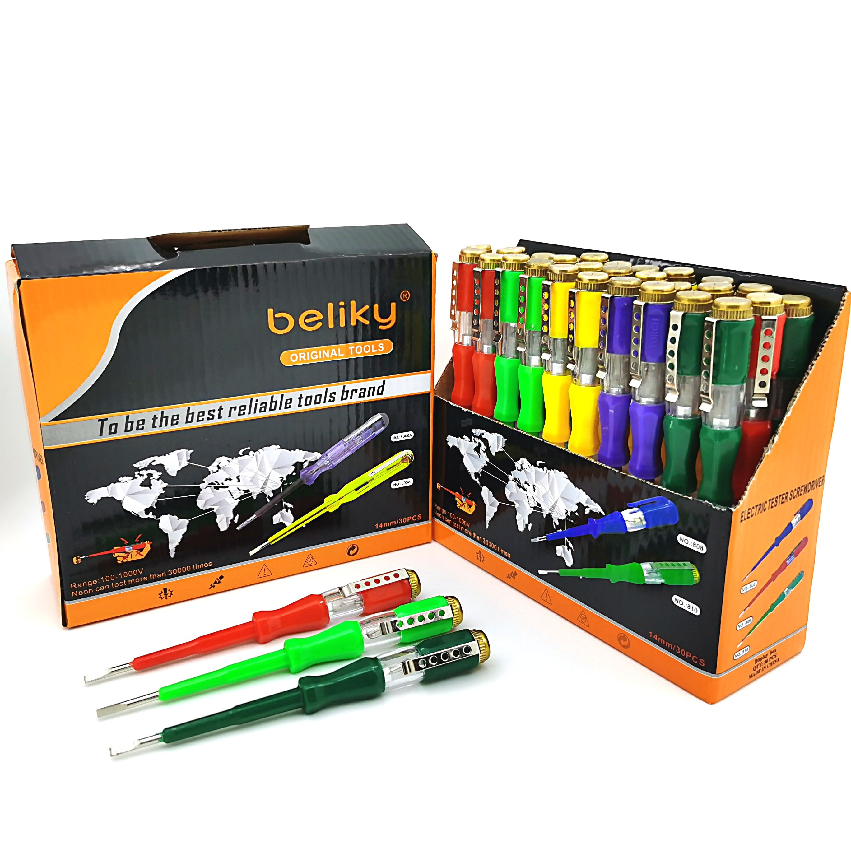 beliky810交流电验电笔 电工螺丝刀 试电笔AC-Tester起子测试仪详情图4