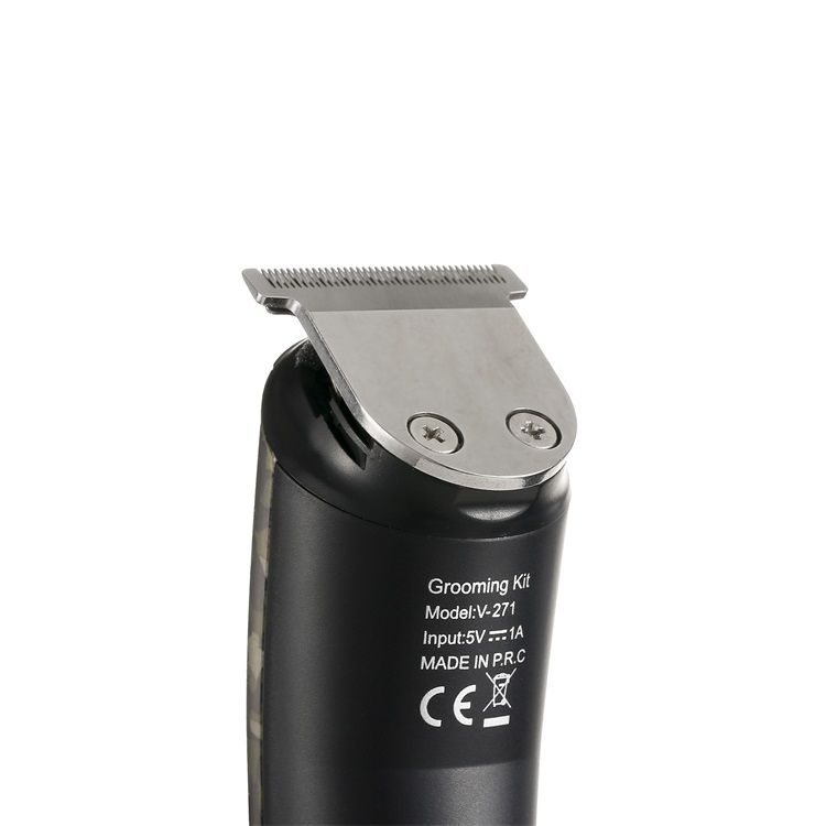 V-271家用迷彩电动理发器 充插两用可调节电推子 男士毛发修剪器详情图3