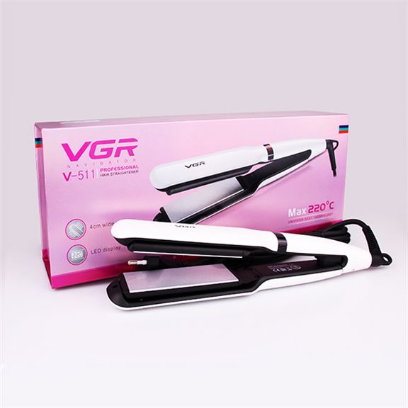 V-511 Hair Straightener, Curling iron, Cross-border straight plate clamp, foreign trade tourmaline ceramic heating plate, hair-pulling electric clamp Specification image