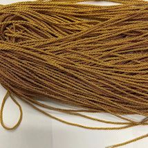 0.3橘色涤纶三股绳鞋饰帽子服装辅料绳工艺品装饰用品绳