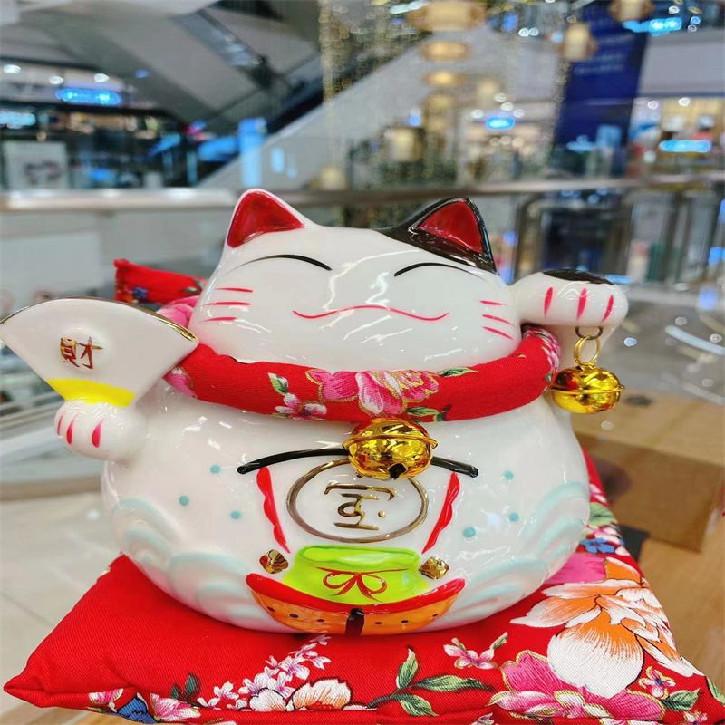 南泰招财元宝招财猫开业礼品家居客厅办公司节日礼物
