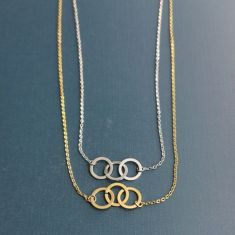 European and American fashion and individual street trend titanium steel necklace, men's retro creative round hollowed-out pendant Item Picture