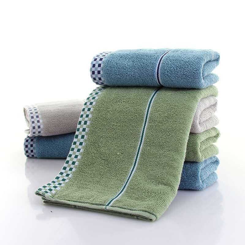Tinglong Factory direct sale of pure cotton dark-colored edged towels with retro style, exclusively for supermarkets pic 4