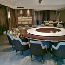 杭州海鲜酒店实木餐桌椅会所欧式实木餐椅饭店包厢宾利椅白蜡木椅