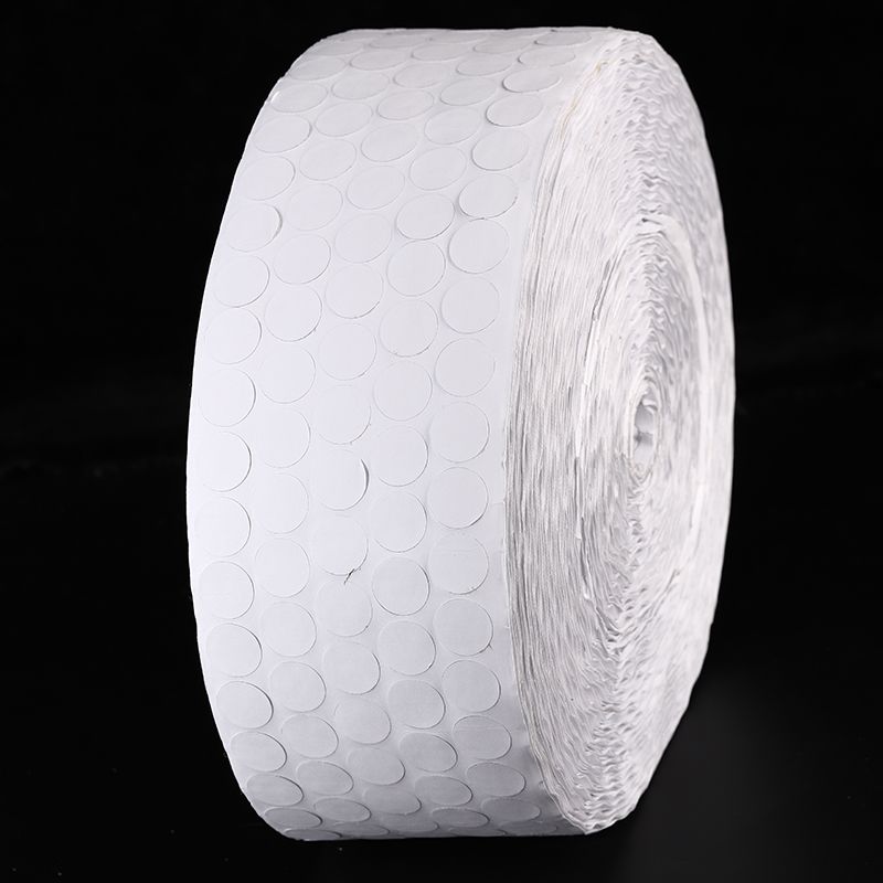 厂家直销白色圆形背胶魔术贴 耐高温胶子母扣黑色圆点魔术贴定制