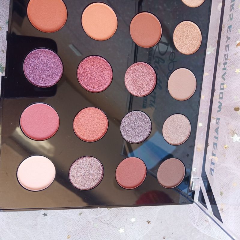 Febble24-color coffee-colored milk tea-colored pearlescent matte eyeshadow, ins super popular eyeshadow palette, new export products for foreign trade Item Picture