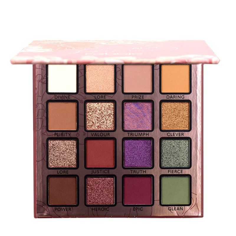 Febble That Year Bloom 16 Color Eyeshadow Tray Mashed Potatoes Glitter Matte Pearl Parity Student Internet Celebrity Application Scenario
