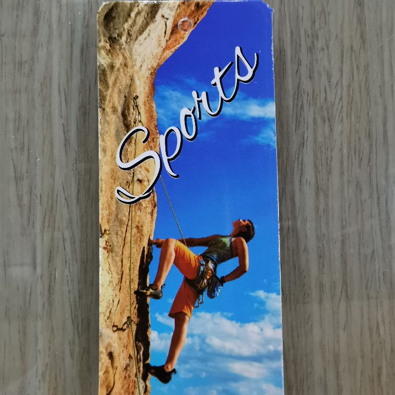 Tarjeta deportiva papel hangtag accessories hangtag