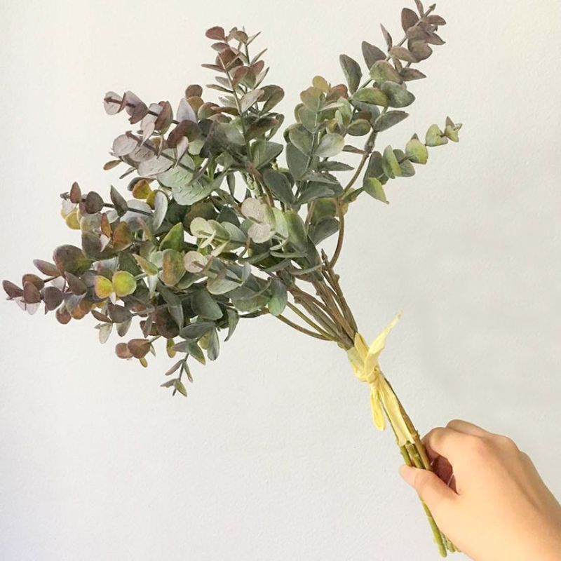 Artificial plant eucalyptus money leaf artificial flower bouquets, home decoration artificial flower ornaments, flower art wholesale