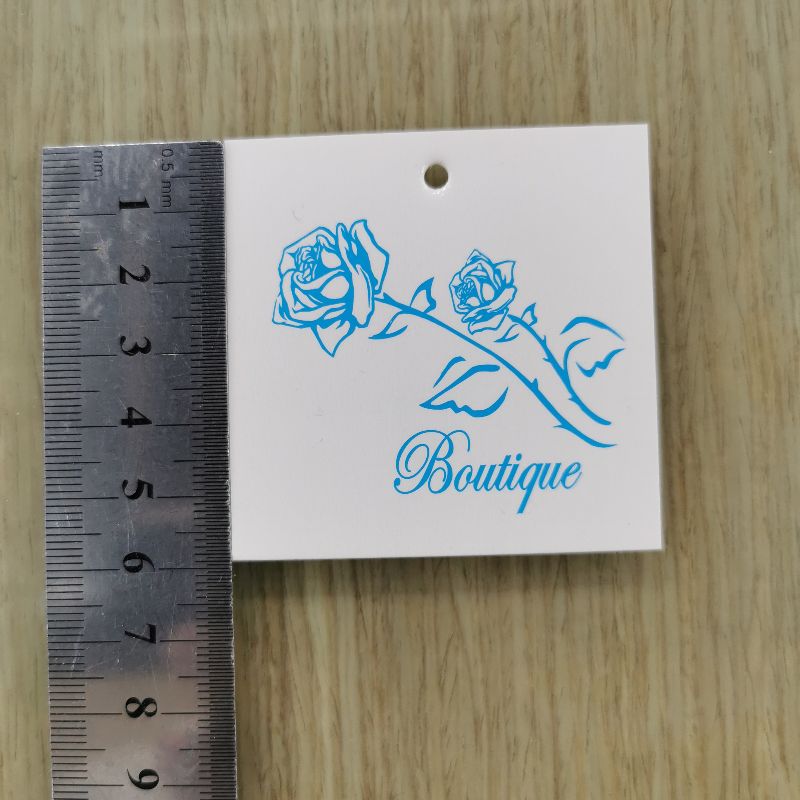 Rose pattern card paper tag, clothing accessory tag card paper details Picture
