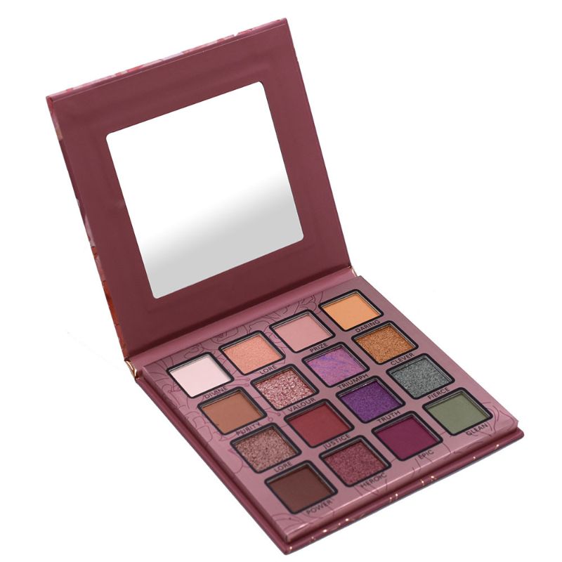 Febble That Year Bloom 16 Color Eyeshadow Tray Mashed Potatoes Glitter Matte Pearl Parity Student Internet Celebrity Specification drawing