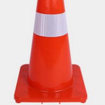 反光PVC路锥红色警示隔离路障红色底座路锥 安全警示雪糕筒隔离锥