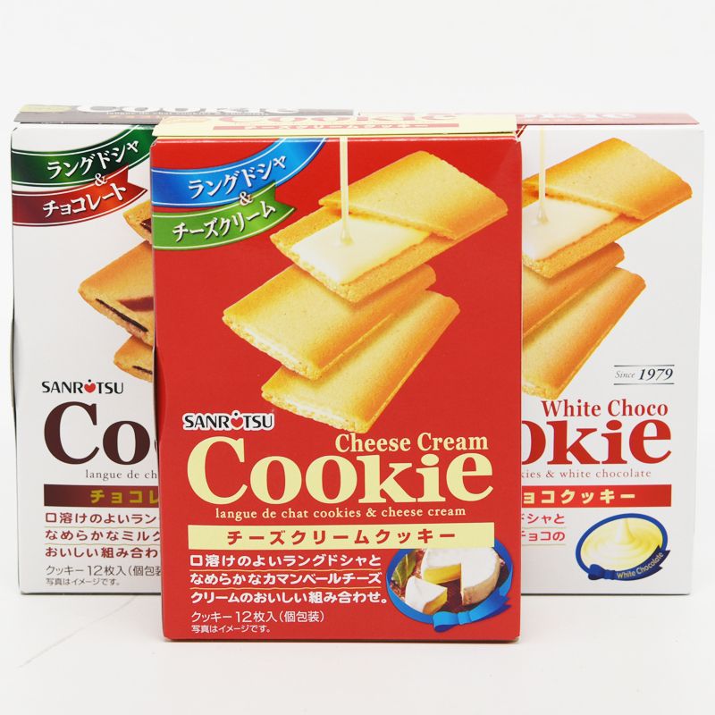 3盒三立夹心饼干白巧克力味奶酪味等3种组合日本进口零食品详情图2