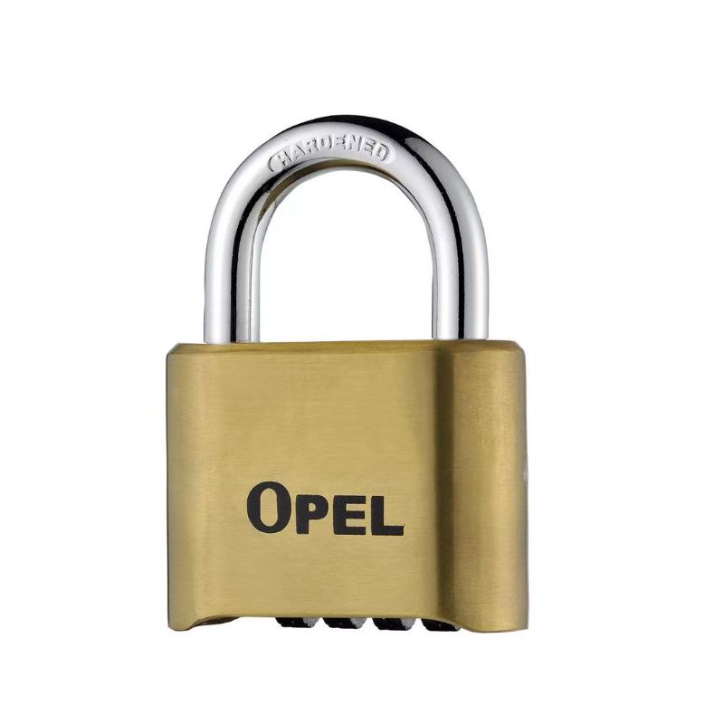 opel腰圆锌合金密码锁 纯色加厚密码锁迷你 底开型4轮密码挂锁小