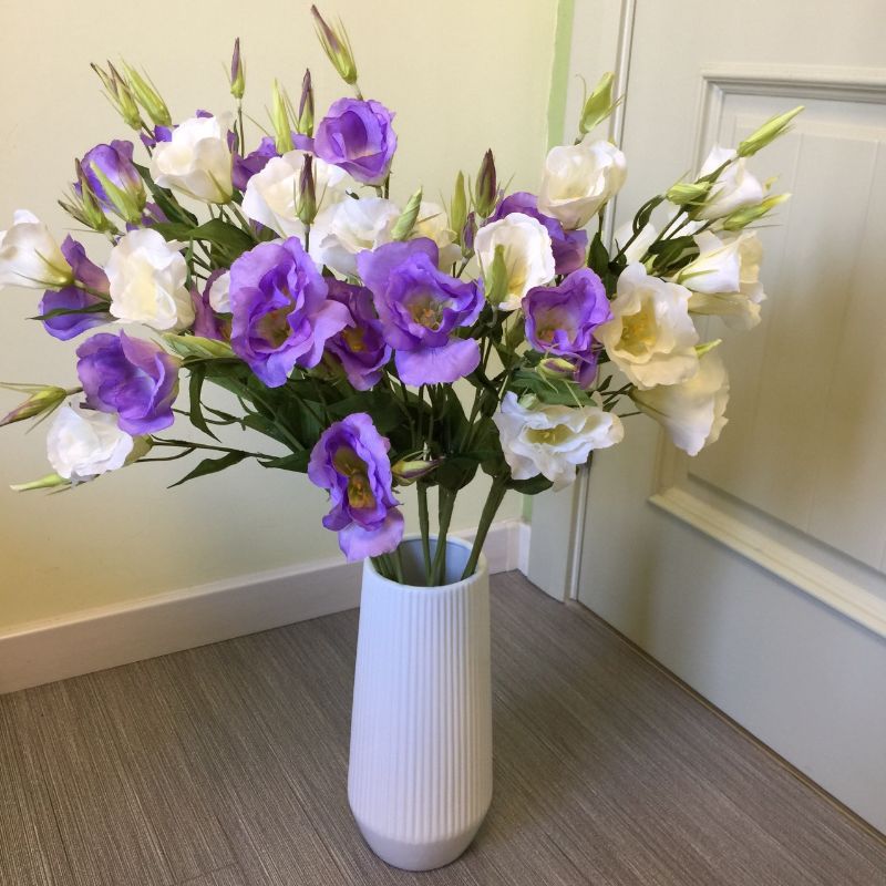 Direct sales and wholesale of high-end artificial bellflower wedding floral art samples and wedding bouquets from the manufacturer Specification image