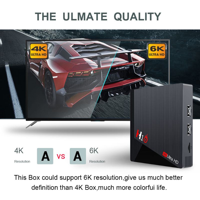 مربع H10 TV BX16TV 4+32GB WiFi +BT4-6 K H10 H10 Specification image