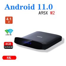 A95X W2安卓电视盒子 网络电视机顶盒tv box网络机顶盒 S905 W2