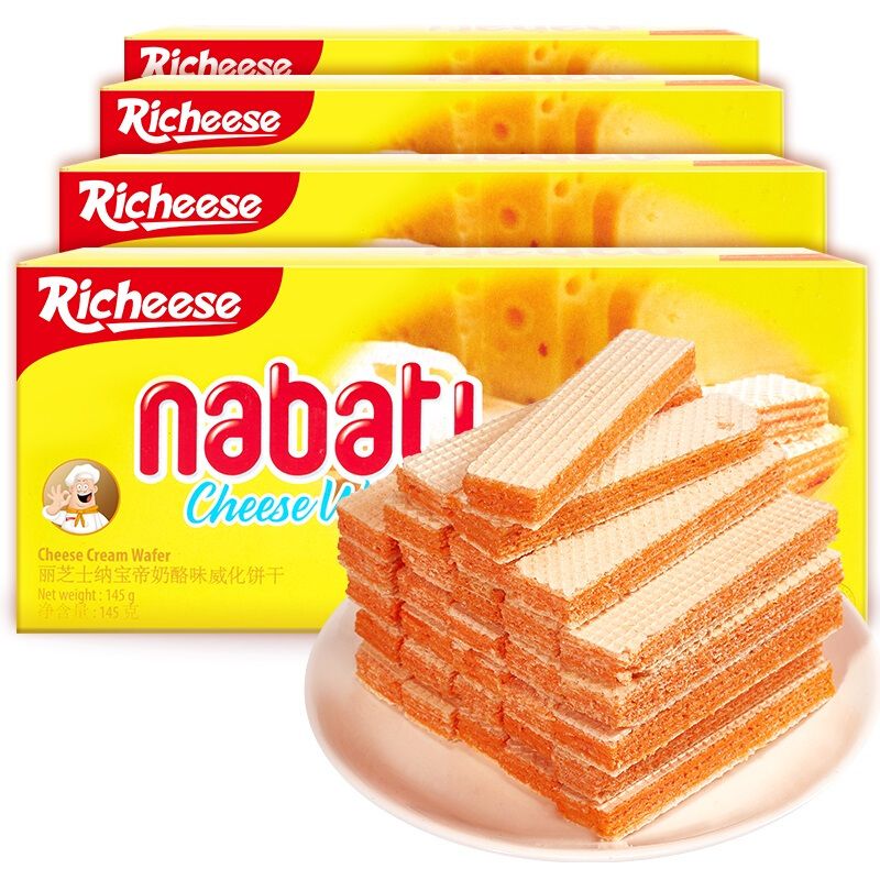 丽芝士威化饼干richeese印尼进口nabati纳宝帝奶酪咸味芝士味200g详情图1