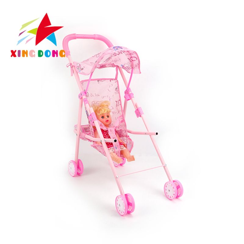 儿童玩具 婴儿铁质手推车 婴儿娃娃手推车过家家玩具