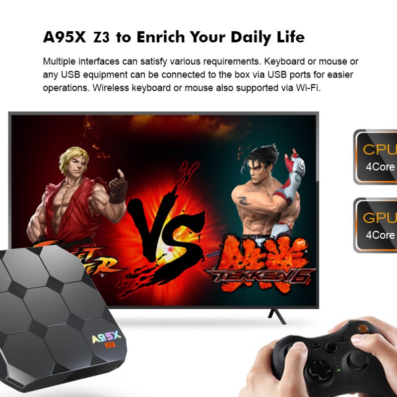 صندوق تلفزيون A95X Z3 RRK3318 K TV بوكس TV Item Picture