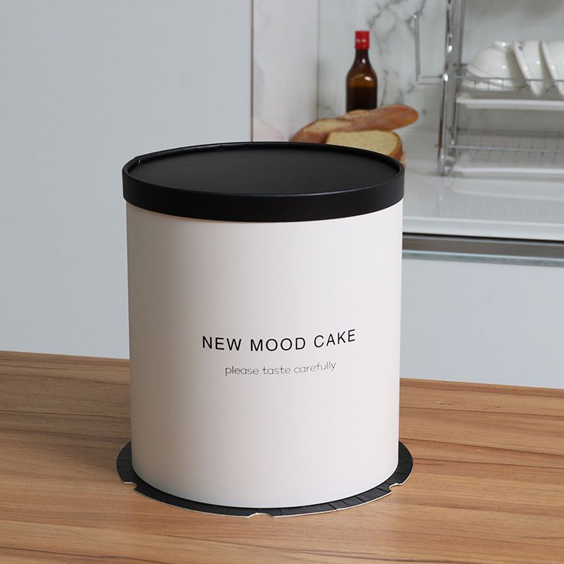 现货圆形/蛋糕盒/透明蛋糕盒子白底实物图