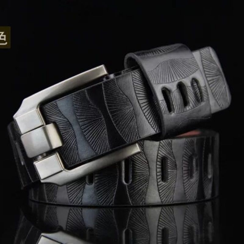 Gentleman Trend Classic Fashion Factory Direct Sales Explosive Workmanship Exquisite Thick With Durable Leather Men's And Women's Belts details Picture