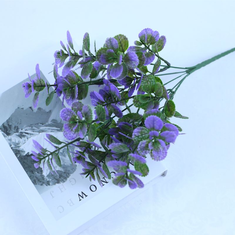 High-quality cross-border simulation green mint leaf flower arrangements, living room decorations, dining room photography props, artificial flower arrangements, leaves, living room decorations, dining room photography props, artificial flowers Specification image