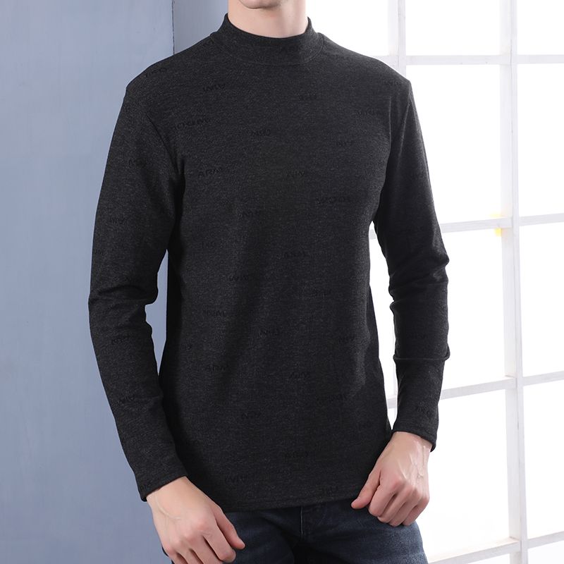 Cationic Thickened Men's Low Neck Long Johns Warm Single Top Specification drawing