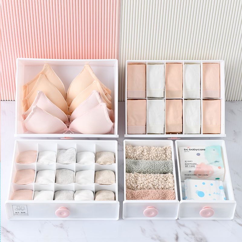 收纳箱/抽屉式收纳箱/分格内衣收纳盒产品图