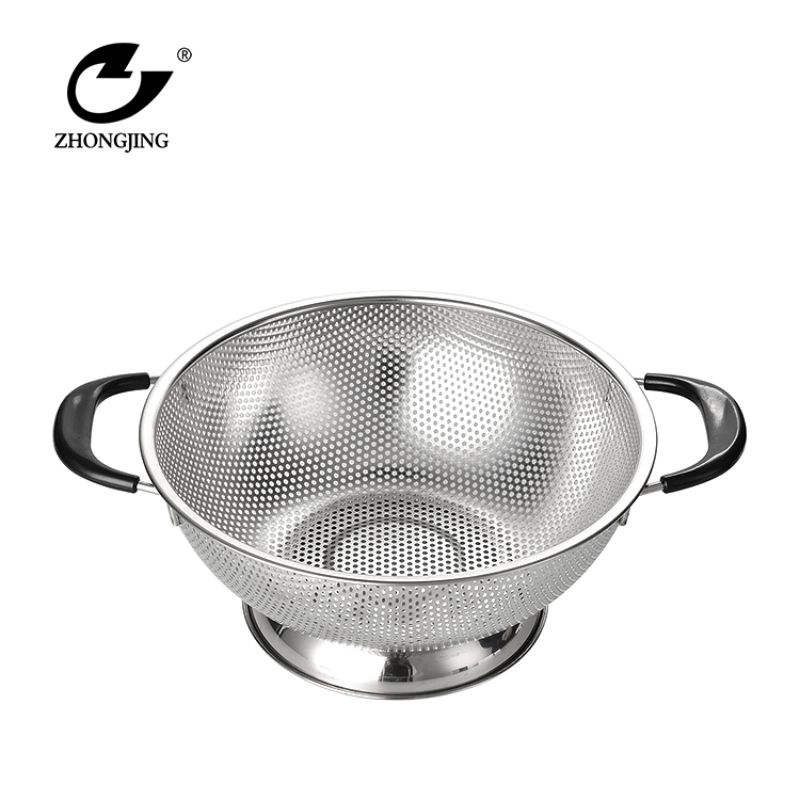 塑柄带底座钢板篮