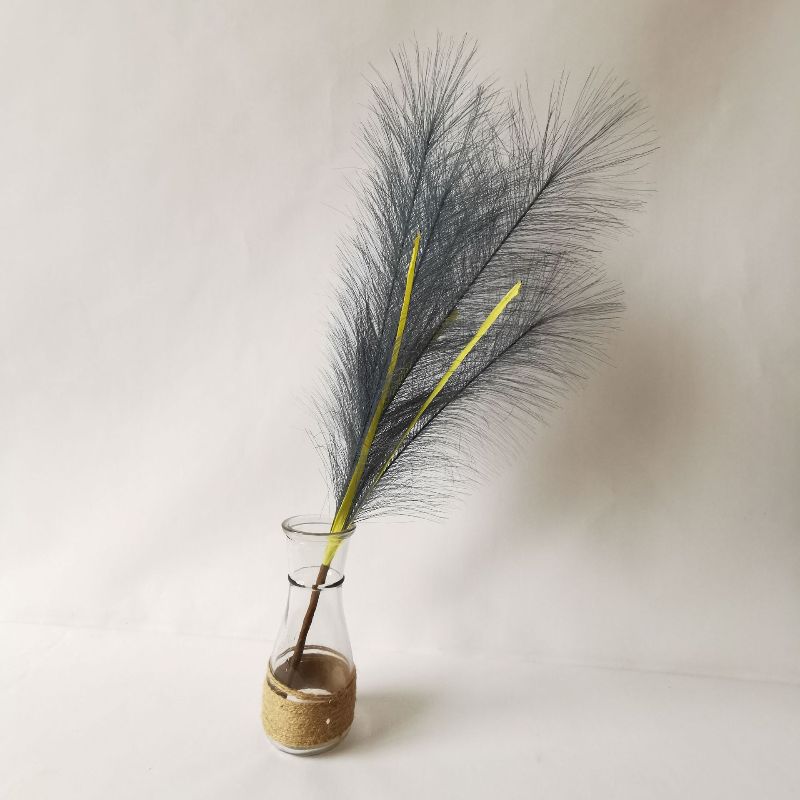 The manufacturer supplies wedding decoration with leafed small reeds, wedding artificial flowers, background wall flower arrangement, artificial reed artificial flowers Specification image