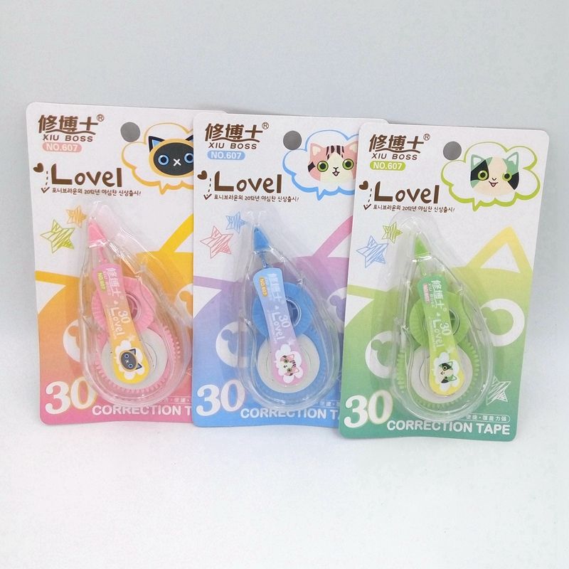 厂家热销卡通混色修正带环保涂改带修改带批发零售 可定做详情1