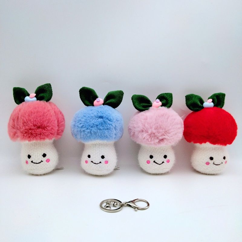 New Instagram celebrity cute little mushroom cartoon doll pendant plush toy doll student backpack pendant