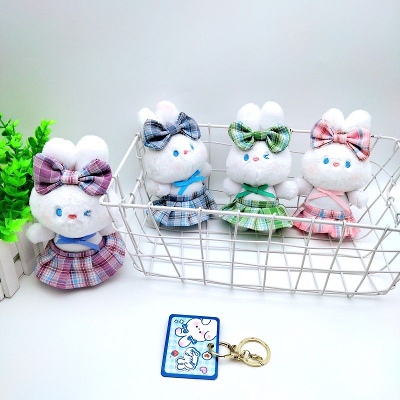 Instagram celebrity cartoon JK girl cute doll rabbit plush doll key chain bag pendant grab machine doll