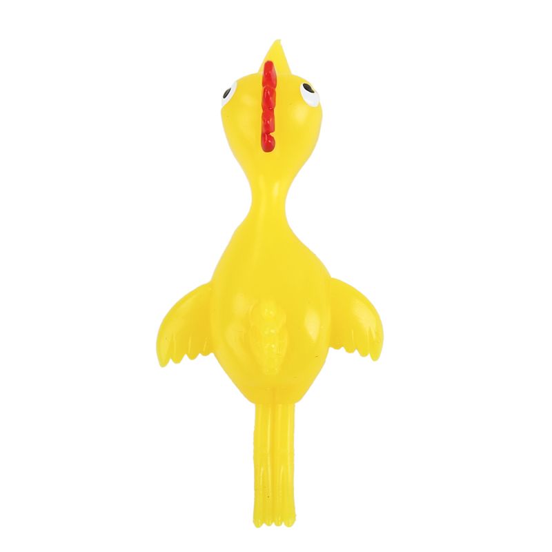 A soft rubber toy for the fun prank of shooting chickens is selling well at a chicken stall Application Scenario