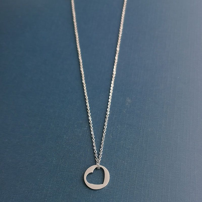 diy finely polished accessories, hollow heart bracelet pendant, engraved heart ring, steel and gold in stock details Picture