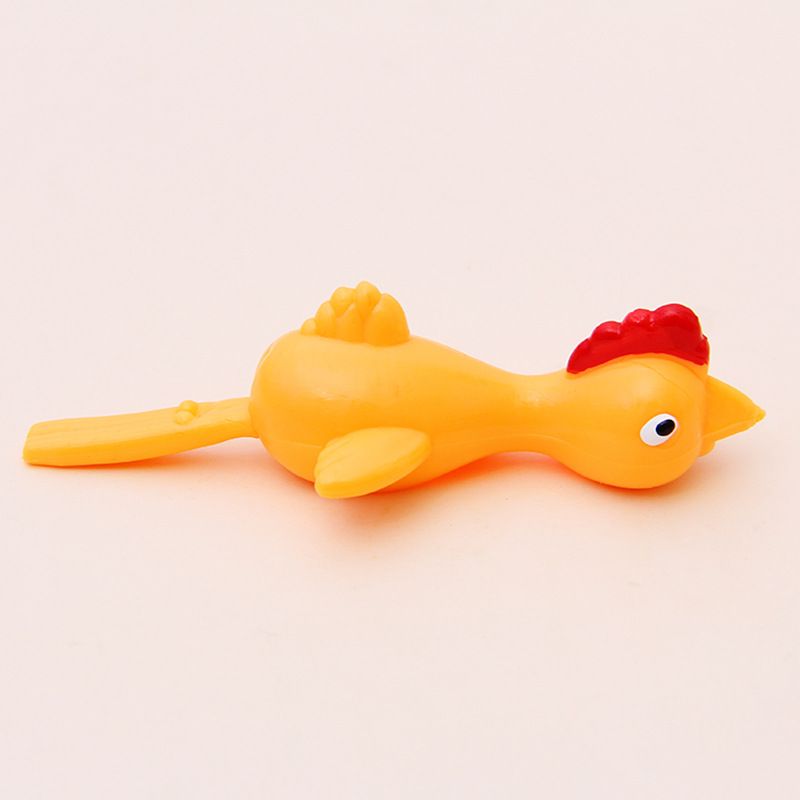 A soft rubber toy for the fun prank of shooting chickens is selling well at a chicken stall Item Picture