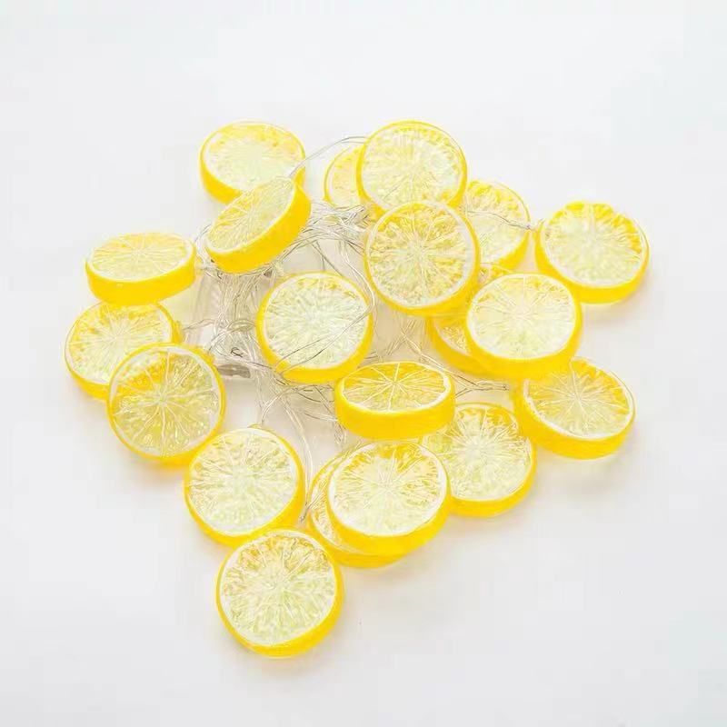 مصابيح ليمون الليمون من نوع الليمون، مصابيح فاكهة فاكهة صيفية بألوان صغيرة Item Picture
