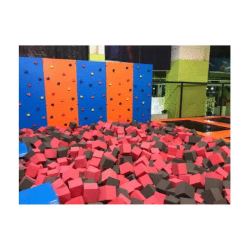 Trampoline, colored flame-retardant sponge blocks, children's playground, anti-collision sponge, rock climbing protection pool, anti-fall sponge Application Scenario
