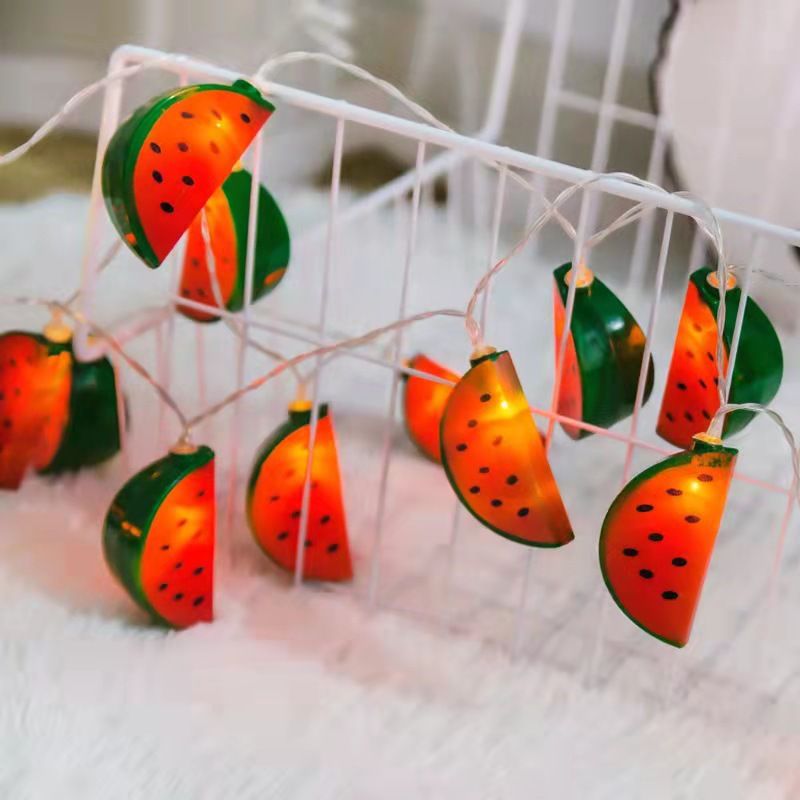 led小西瓜装饰彩灯串女生仙女房间氛围灯宿舍背景拍照布置彩灯详情图5