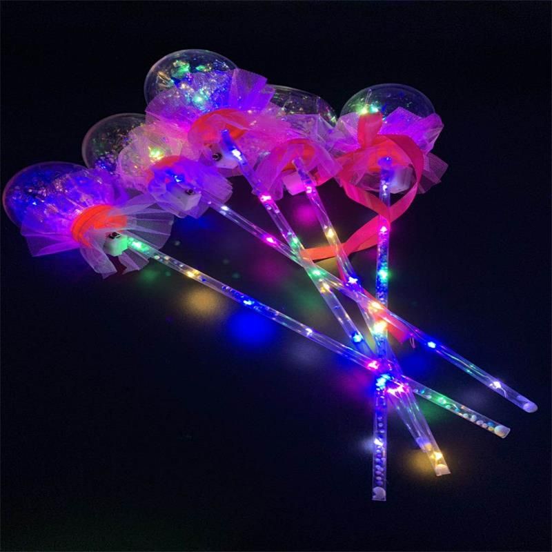 Luminous Magic Wand Star Ball With Bow Star Lace Ball Manufacturers Direct Wholesale Specification drawing