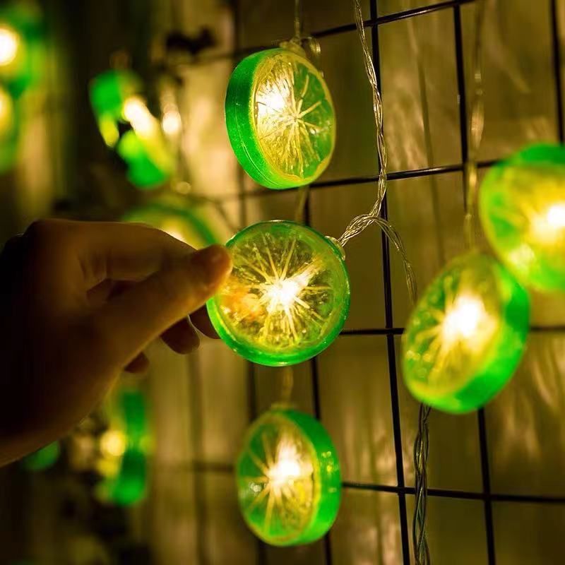 مصابيح ليمون الليمون من نوع الليمون، مصابيح فاكهة فاكهة صيفية بألوان صغيرة details Picture